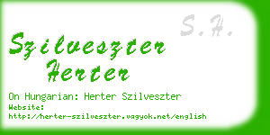 szilveszter herter business card